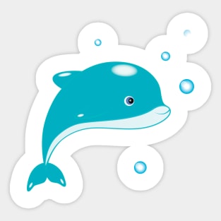 Dolphin baby Sticker